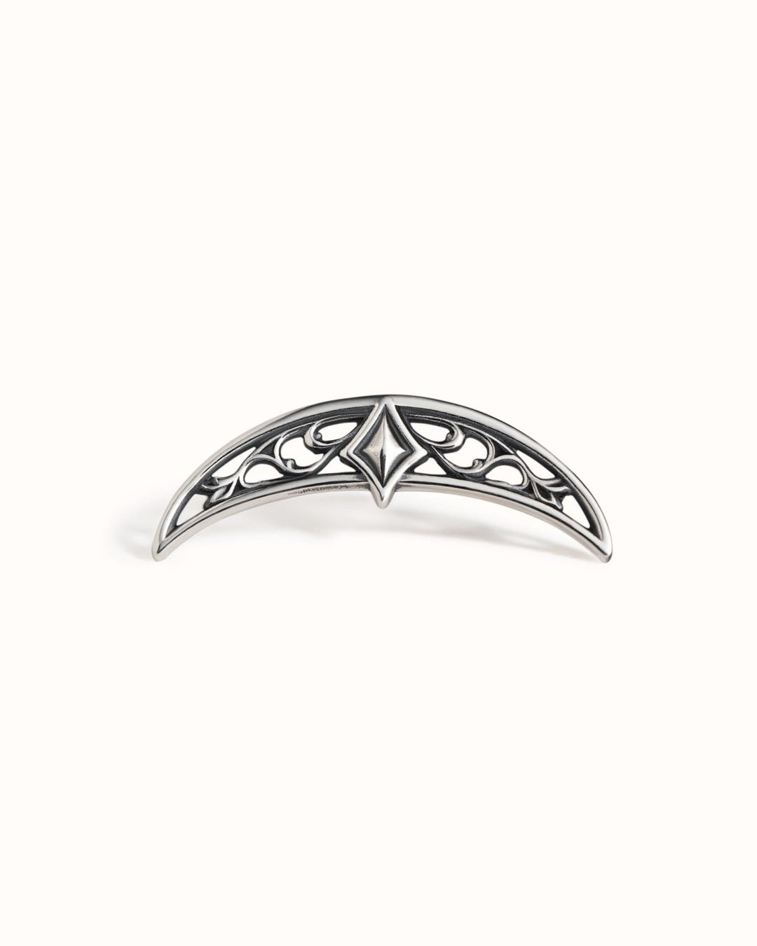 Celestial Star Hidden Helix Earring • Goth Arc Cartilage Helix 18G 16G • Dark Silver Jewelry • Gothic Jewelry Tattoo Earring • CRT030 - Revelmy