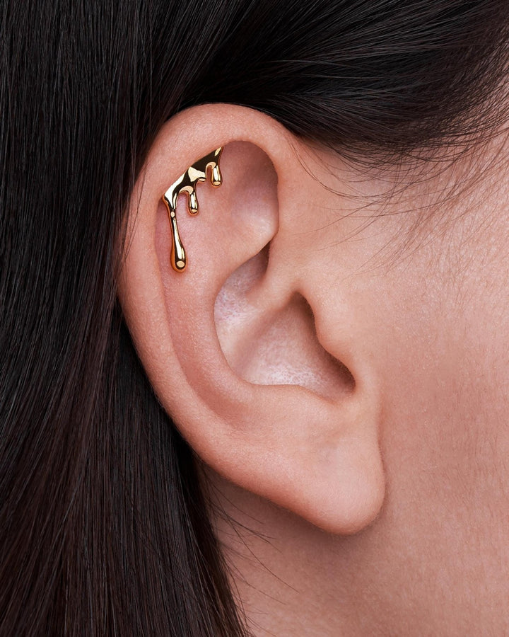 Dripping Silver Helix Earring - Revelmy
