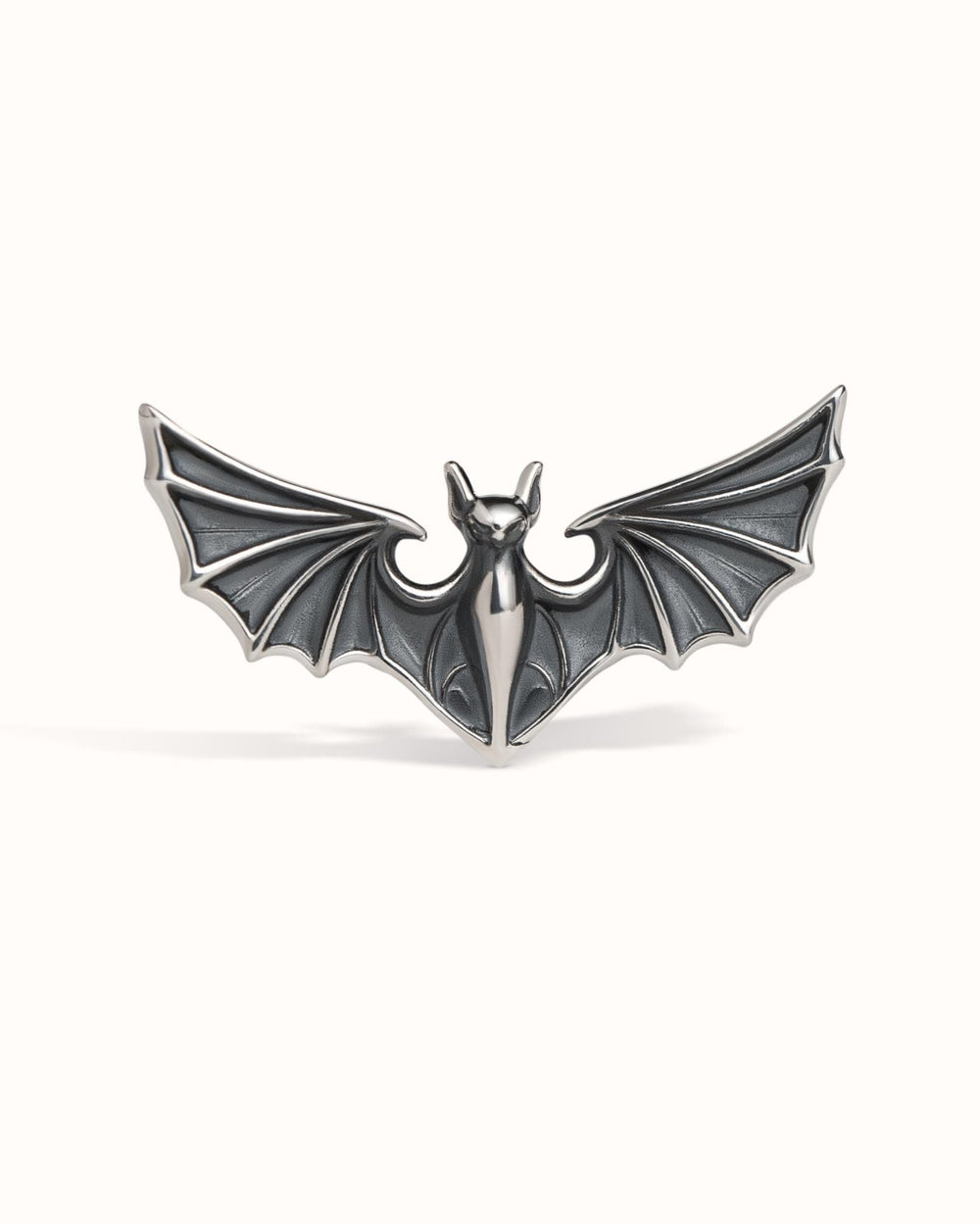Silver Bat Helix Earring • Gothic Halloween Cartilage Jewelry Piercing 18G 16G • Witchy Wing Jewelry • Sleeping Bat Goth Earring • CRT033 - Revelmy