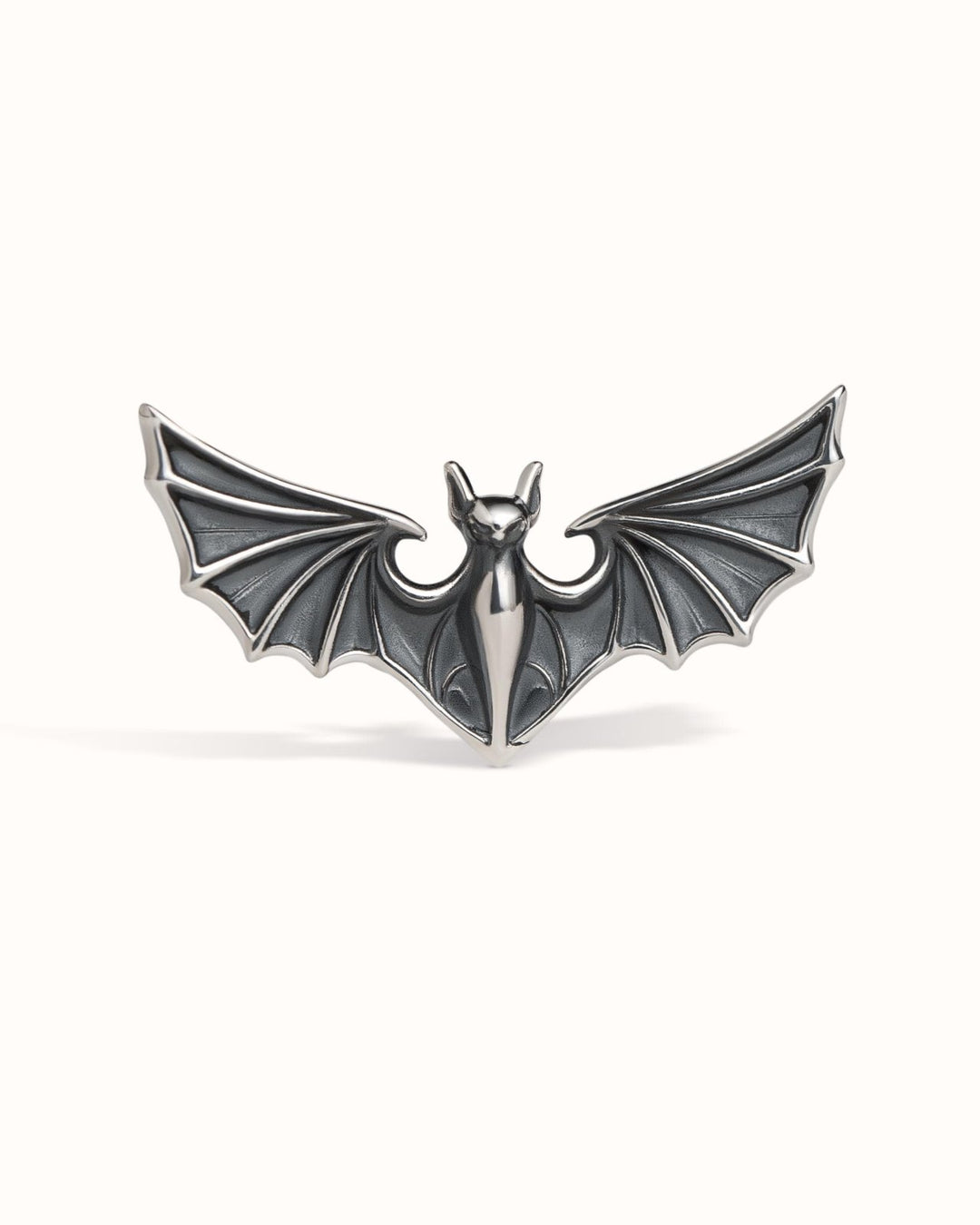 Silver Bat Helix Earring • Gothic Halloween Cartilage Jewelry Piercing 18G 16G • Witchy Wing Jewelry • Sleeping Bat Goth Earring • CRT033 - Revelmy
