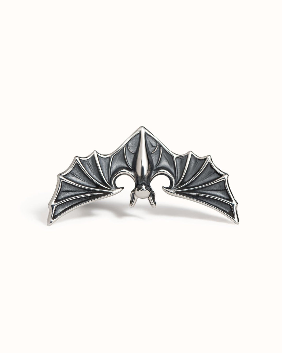 Silver Bat Helix Earring • Gothic Halloween Cartilage Jewelry Piercing 18G 16G • Witchy Wing Jewelry • Sleeping Bat Goth Earring • CRT033 - Revelmy