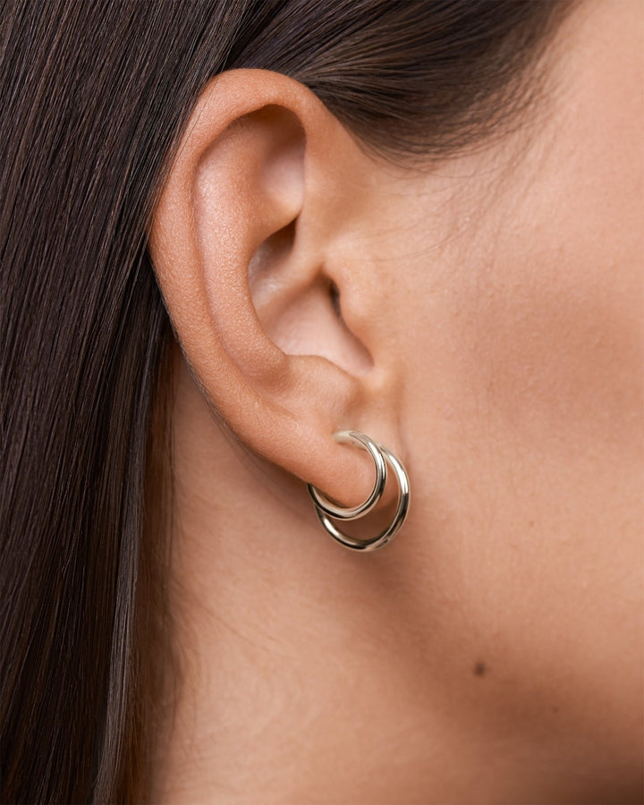 Kala Double Hoop Earrings - Revelmy
